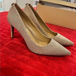 Michael Kors Pale Gold Pumps